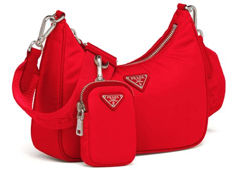 prada bag strap red|prada nylon shoulder bag price.